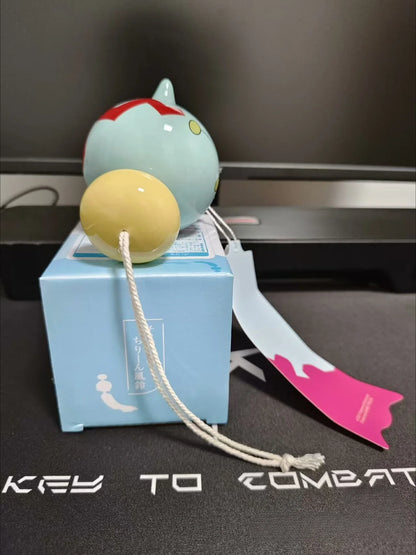 Anime Pokémon Chimecho Figure – Ceramic Wind Bell Pendant, Cute Home & Bedroom Decoration, Children’s Christmas & Birthday Gift