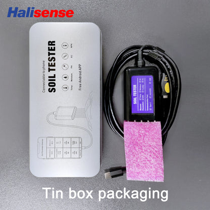 8 in 1 Soil Tester with USB Type-C – Temperature, Moisture, EC, PH, NPK, Portable Sensor, Free Android App