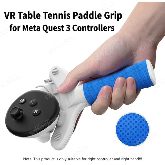 AMVR Table Tennis Paddle Grip for Meta Quest 3 Controllers – Handle Accessory to Elevate VR Gaming Experience