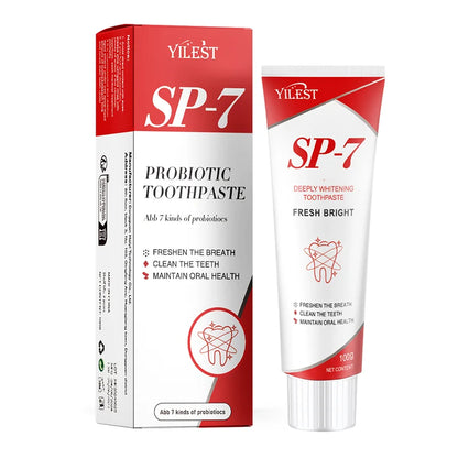 SP-7 Probiotics Toothpaste – Whitening, Smoke & Tea Stain Removal with Enamel Repair