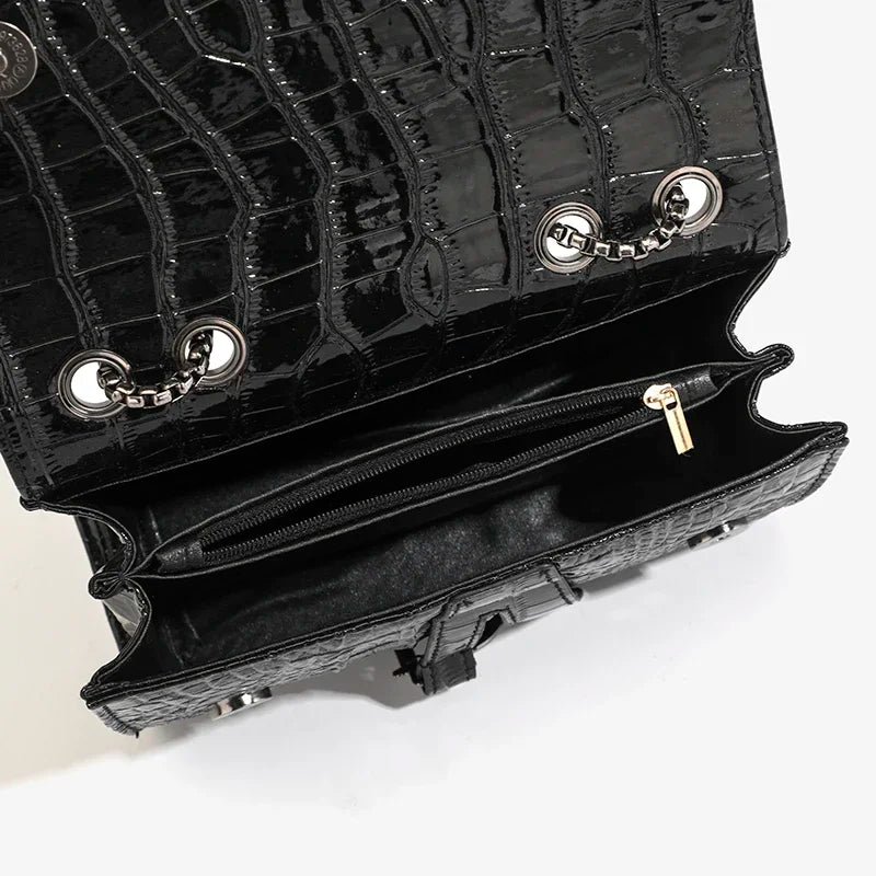Women's Luxury Crossbody Handbag – Sequined Shoulder Messenger Bag with Chains, Casual Purses & Handbags