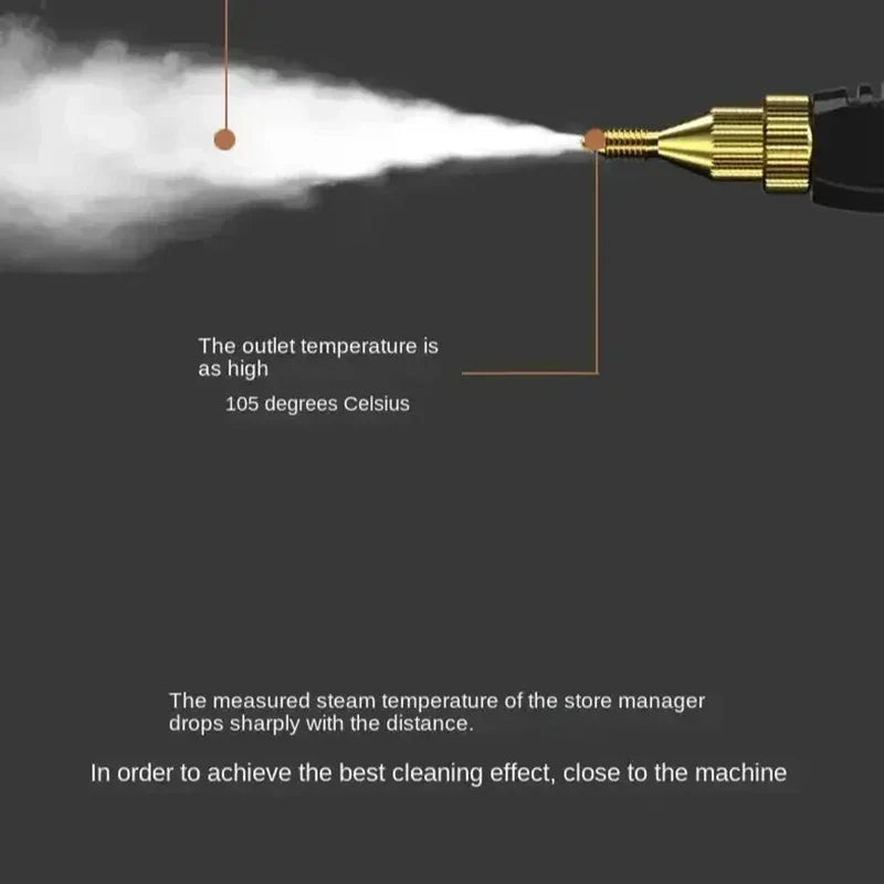 High-Temperature Steam Cleaner - Sterilization for Air Conditioning, Kitchen Hood, Home & Car, 110V US Plug / 220V EU Plug