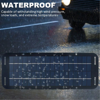 12V Solar Panel Kit — IP65 Waterproof High-Efficiency Trickle Charger for Car Battery & Portable Solar Power
