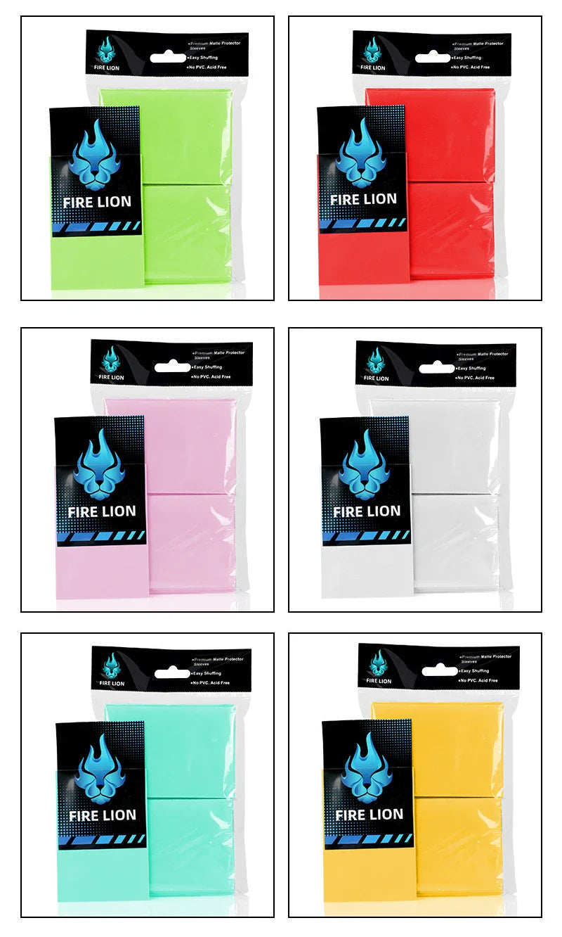 100PCS Matte Card Sleeves 66x91mm — Frosted Trading Card Protectors for MTG & TCG Game Cards