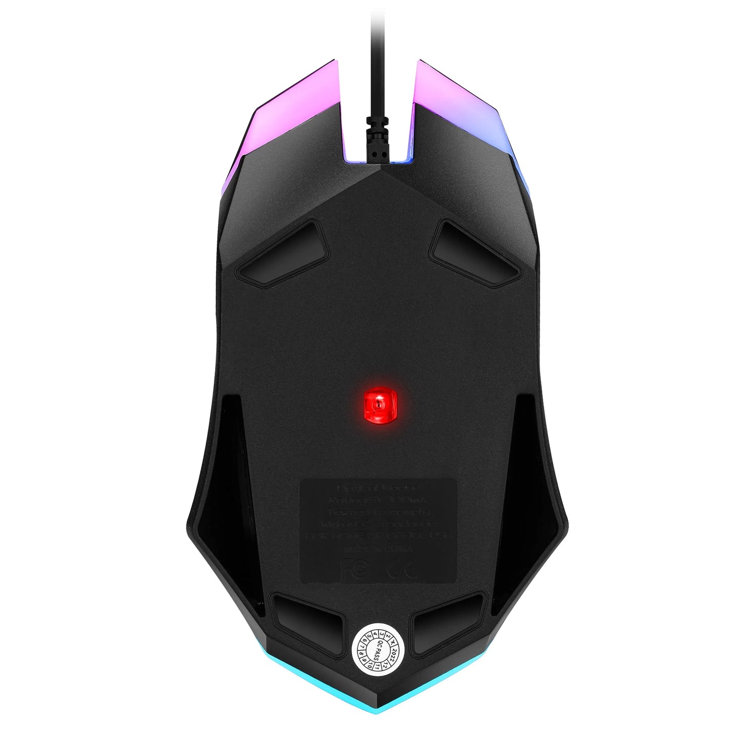 SKYLION F1 Wired Mouse: 3 Keys, Colorful Lighting, Gaming & Office Compatible with Microsoft Windows and Apple iOS Systems