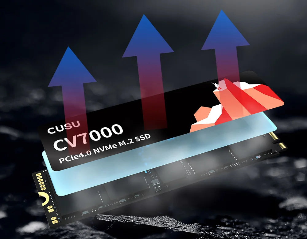 CUSU M.2 NVMe SSD – 512GB/1TB/2TB/4TB PCIe 4.0 M.2 2280 for PS5, PC, Laptop