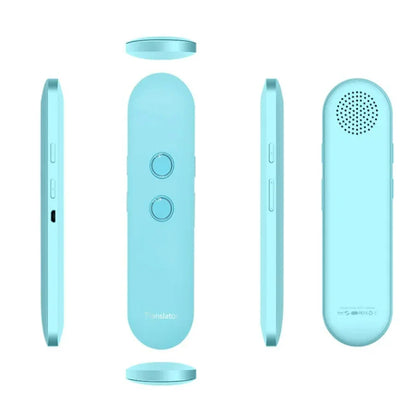 2024 T4 Portable Wireless Smart Translator - Two-Way Instant Voice Translation in 40 Languages, Bluetooth Multi-Language App