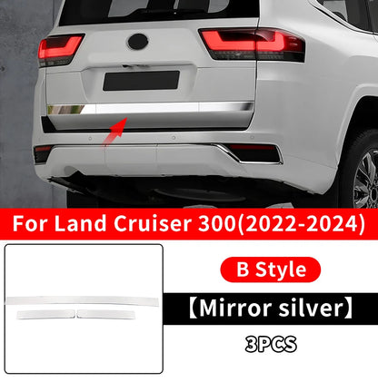 2021-2024 Toyota Land Cruiser 300 Tailgate Trim – Stainless Steel Interior Upgrade LC300 Accessories