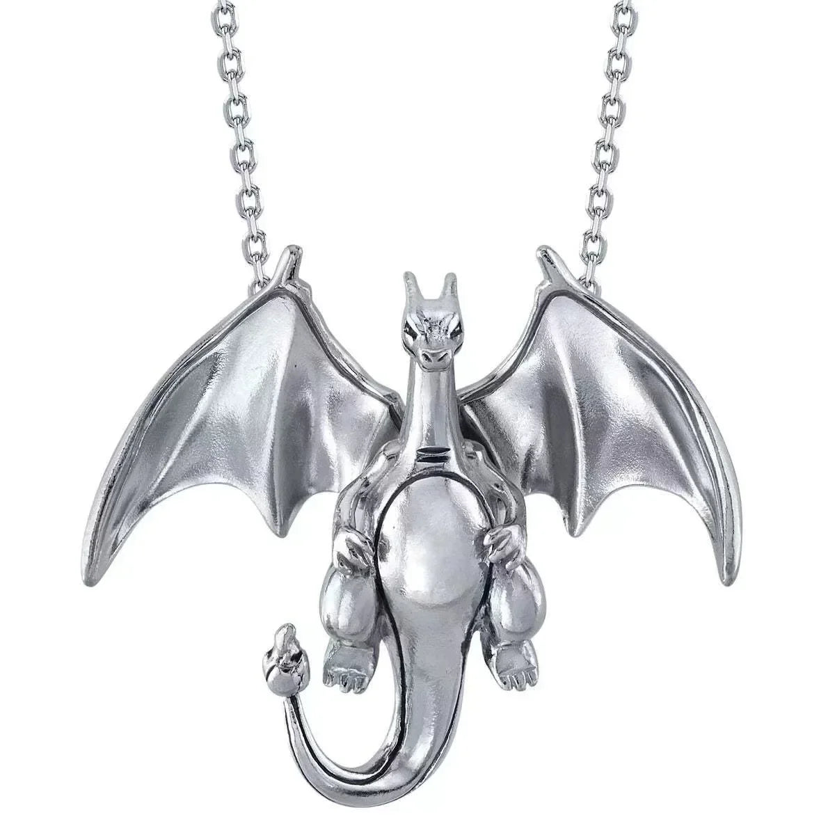 Pokemon Charizard Anime Pendant Necklace — Fashion Hip Hop Rock Punk Jewelry for Men & Women, Birthday Gift