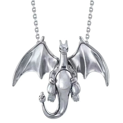Pokemon Charizard Anime Pendant Necklace — Fashion Hip Hop Rock Punk Jewelry for Men & Women, Birthday Gift