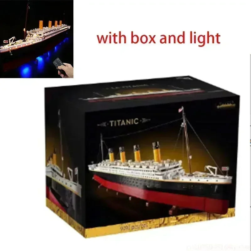 Titanic Movie-Series 9090-Piece Cruise Ship Building Set – Compatible with 10294 Blocks, Includes Original Box, Toy Gift