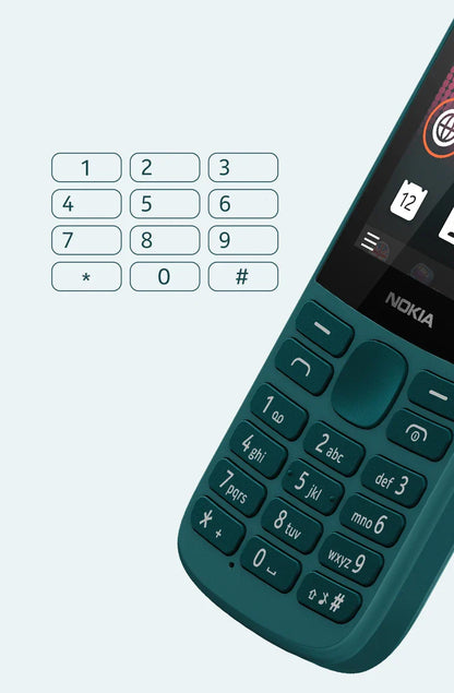 Nokia 215 4G Mobile Phone — Dual SIM, FM Radio, 1150mAh Standby, Feature Phone with Hebrew Keyboard, 100% Original