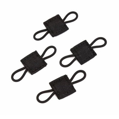 4/10Pcs MOLLE Elastic Retainer Straps - Tactical Webbing Attachment Buckles for Antenna, Flashlight & Gear Organization