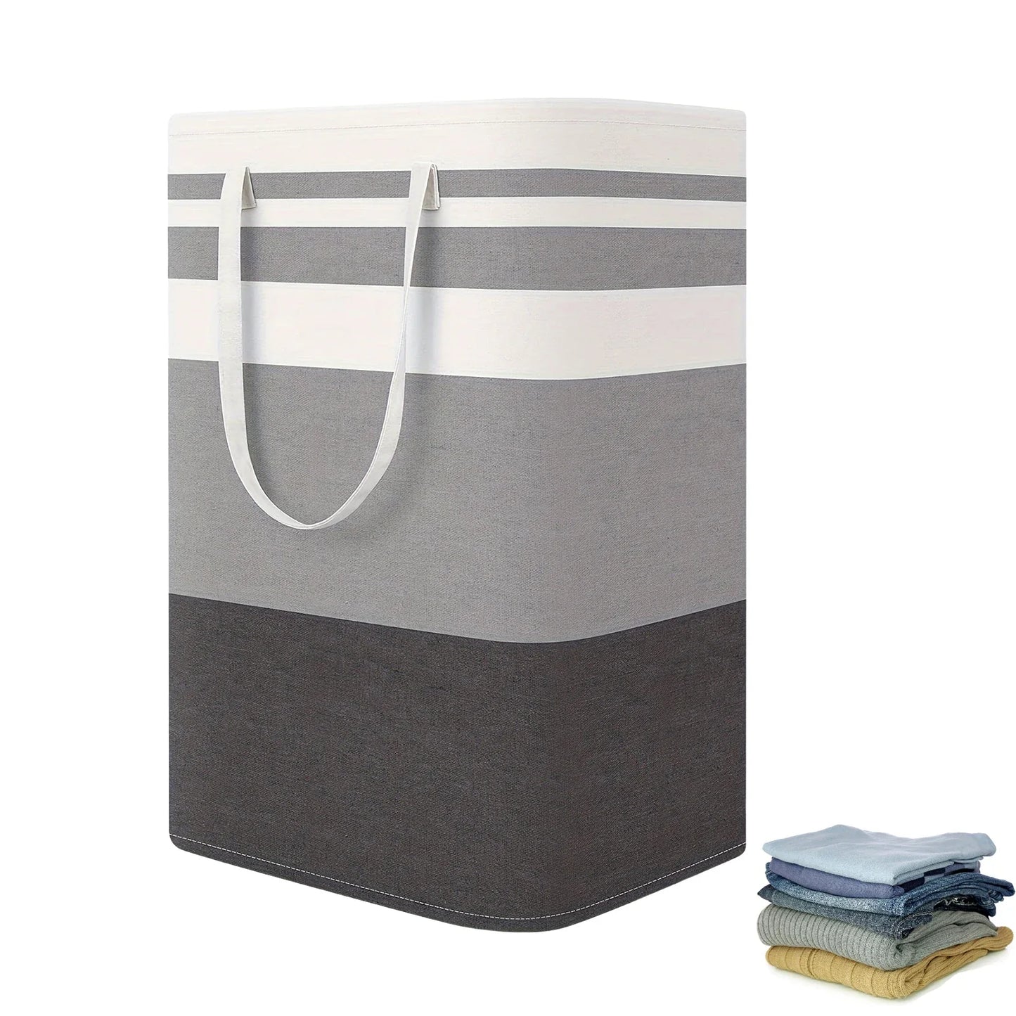 75L Large Laundry Bag with Handles — Durable Dirty Clothes Hamper for Home, Dorm, and Hotel, 40x30x60cm Storage Basket
