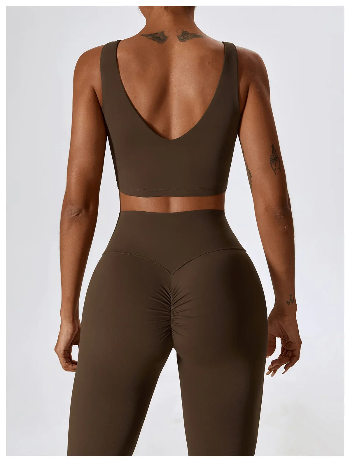2PCS Seamless Women’s Yoga Set – Long Sleeve Crop Top & Leggings Workout Outfit, Athletic Gym Sportswear