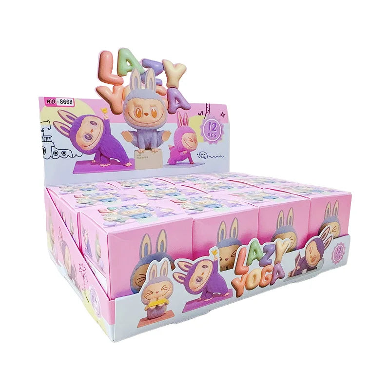 12PCS Labubu Blind Box Mini Anime Figures – Collectible Ornaments & Dolls for Kids, Fans, Christmas & Birthday Gifts