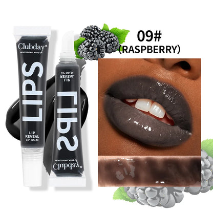Clubday 9-Color Lip Balm Set – Moisturizing Fruit Lip Oil with Mirror, Long-Lasting Hydrating Lip Gloss