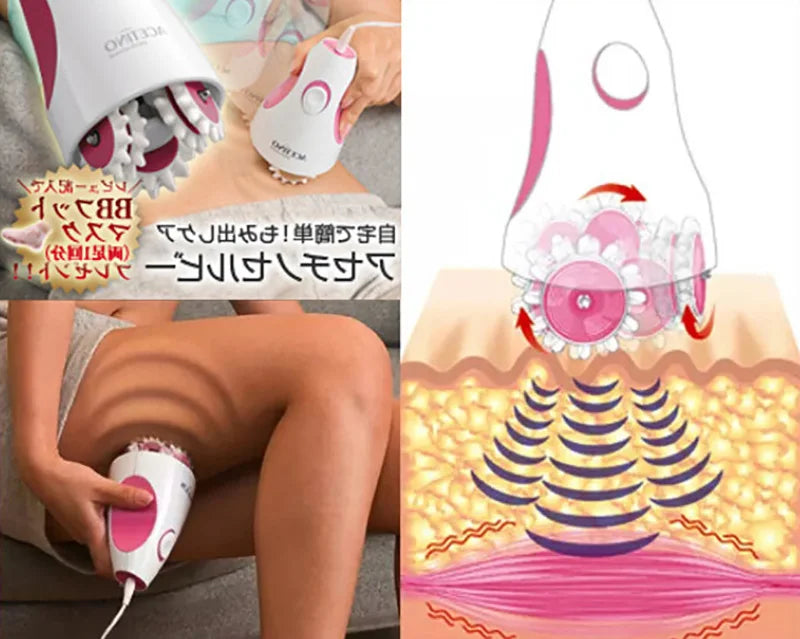 Infrared Electric Anti-Cellulite Massager – 3D Roller Slimming Device for Fat Reduction, Muscle Relaxation & Body Shaping