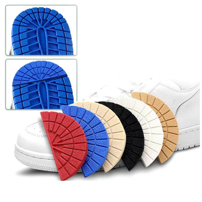 4PCS Wear-Resistant Shoe Insoles – Anti-Slip Self-Adhesive Sole Protectors for Sneakers, Heels & Rubber Shoe Repair