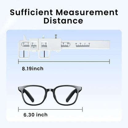 Optical Vernier PD Ruler – Pupil Distance Measuring Tool for Ophthalmic Eye Exams & Optometry Use