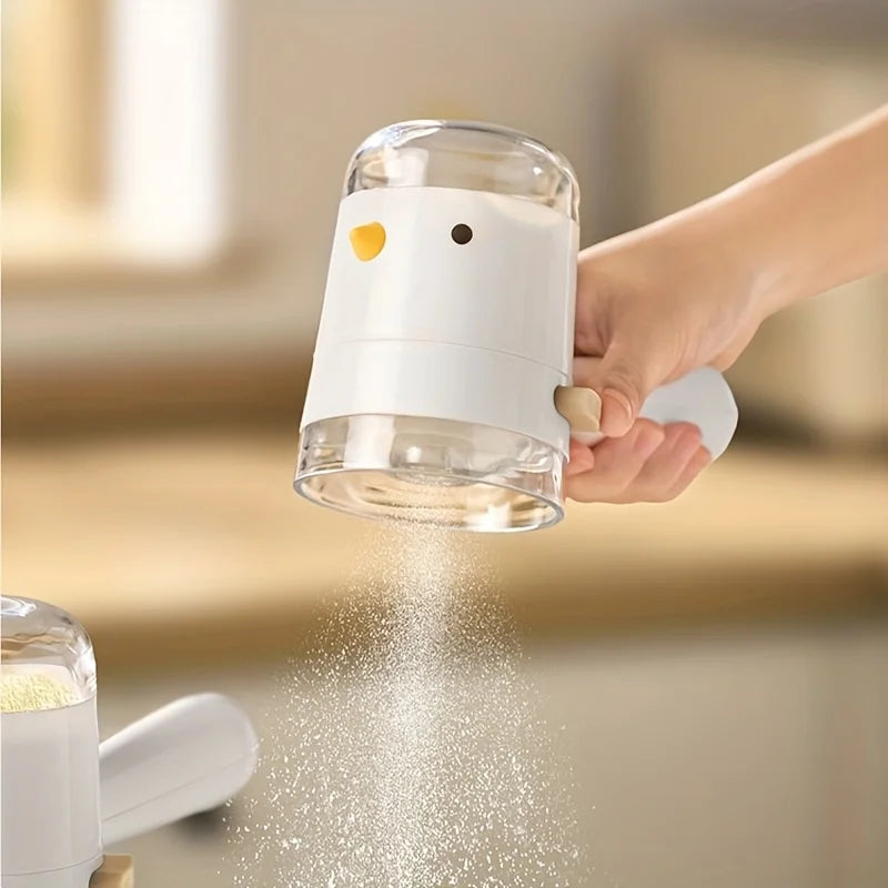 Bird-Shaped Salt Dispenser - Press-Type Seasoning Bottle with Dustproof Quantitative Spice Control