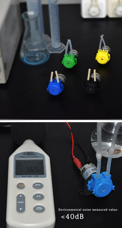 Kamoer DC 12V/24V Dosing Pump - Peristaltic Pump with Connector for Arduino, Aquarium, Lab & DIY Liquid Applications
