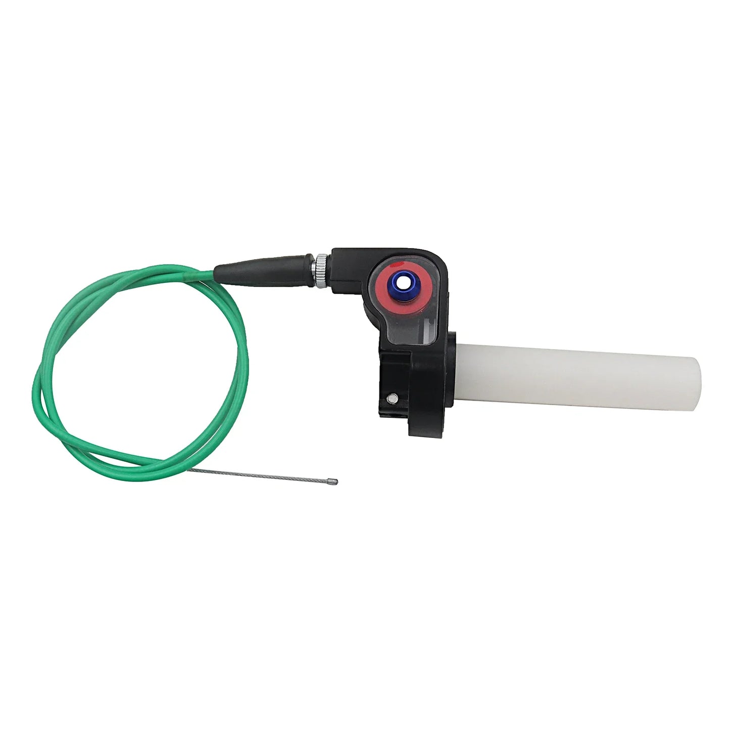 Motorcycle 1/4 Quick Turn Throttle Grip Set – Twist Gas Throttle Handle + 980mm Throttle Cable for Dirt & Pit Bikes, Motocross