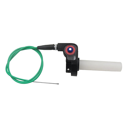 Motorcycle 1/4 Quick Turn Throttle Grip Set – Twist Gas Throttle Handle + 980mm Throttle Cable for Dirt & Pit Bikes, Motocross