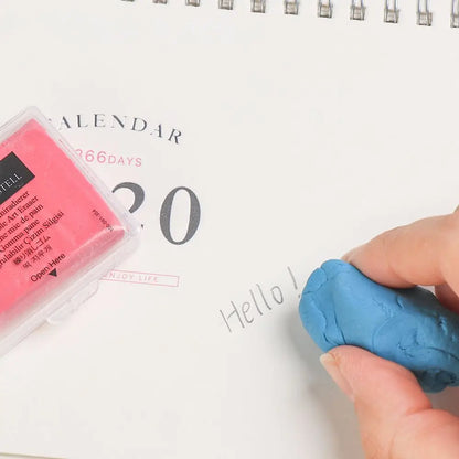 Soft Kneaded Plasticine Art Eraser – Plasticity Rubber Wipe Eraser for Painting, Sketching & Drawing Correction
