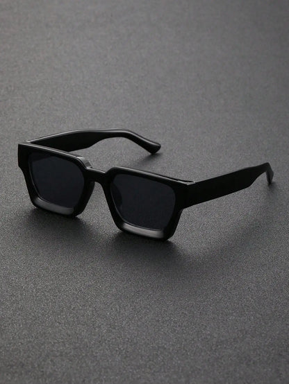 1 or 2 PC Classic Square Plastic Frame Sunglasses – Unisex Daily Fashion Shades & Eyewear Accessories