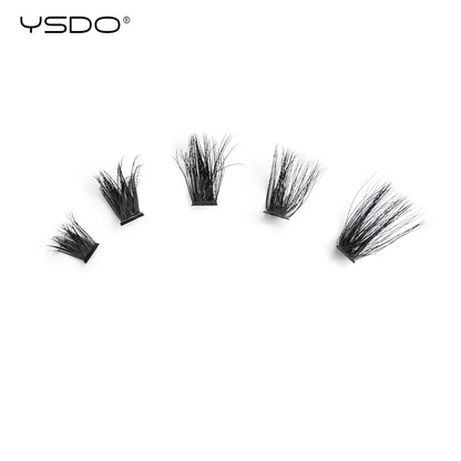 YSDO Premade Volume Fans Eyelash Extensions – 10/14 Rows Natural Mink Individual Cluster Lashes for Makeup