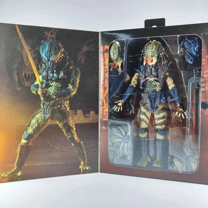 NECA Shaman Ahab Ultimate Scout Warrior Action Figure – Lost Battle Feral Jungle Hunter Predator Collector Toy