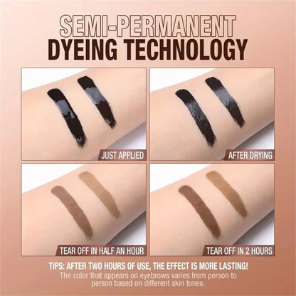 Long-Lasting 3-Day Tattoo Eyebrow Gel Cream – Easy Peel-Off, Smudge-Proof, Sweat-Resistant Waterproof Cosmetic