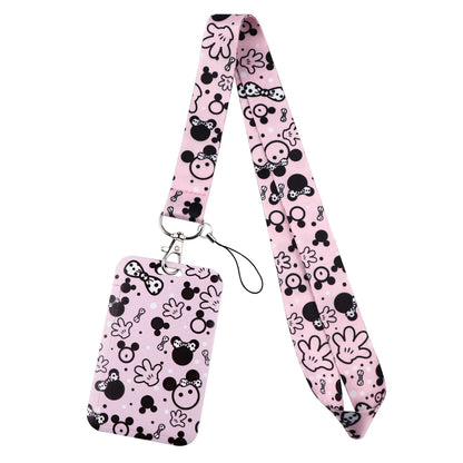 Cartoon Stitch Credential Holder Lanyard – Cute Neck Strap for Keychain, Pass & Credit Card Holder Accessories