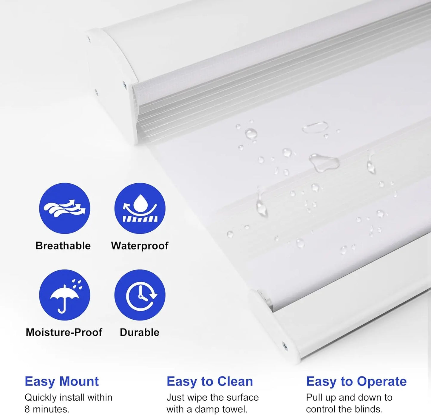 Manual Cordless Zebra Blinds – Affordable Europe Market Window Shades for Home & Office