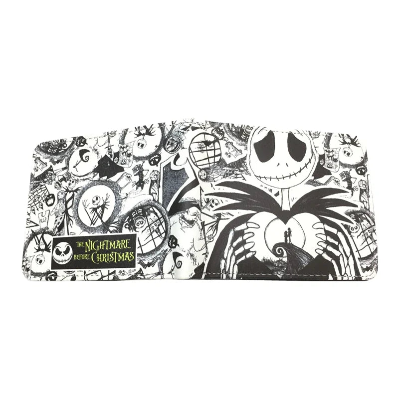 The Nightmare Before Christmas PU Leather Wallet — Credit Card Holder Purse with Coin Pocket, New Arrival
