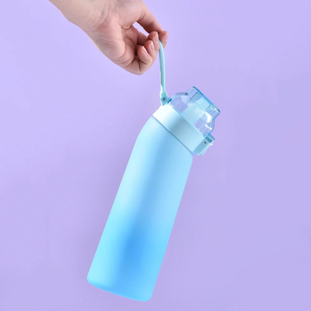 650ML Leak-Proof Fragrance Water Bottle , 7 Flavor Pods - Portable Air Water Bottle for Travel, Hiking & Climbing