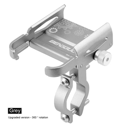 360° Rotatable Aluminum Alloy Bicycle & Motorcycle Phone Holder – MTB Bike GPS Handlebar Mount Stand