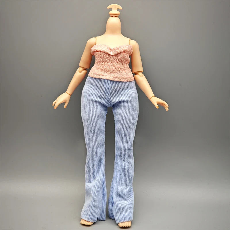 Handmade Doll Dresses & Shoes – Outfit for 28cm High School Dolls with Big Eyes & Long Eyelashes, Perfect Birthday Gift