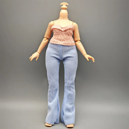 Handmade Doll Dresses & Shoes – Outfit for 28cm High School Dolls with Big Eyes & Long Eyelashes, Perfect Birthday Gift