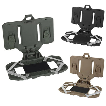 Tactical MOLLE Phone Holder - Folding Navigation Board Mount for Airsoft & Hunting Gear