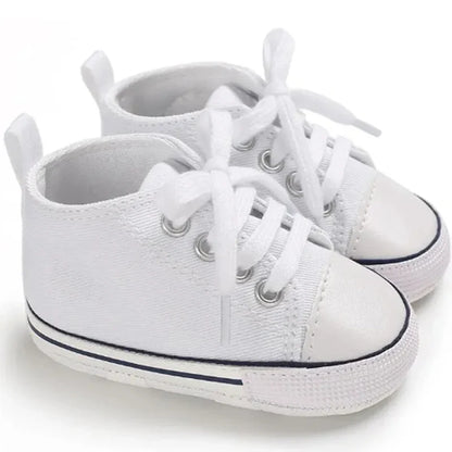 New Baby Shoes for Boys & Girls – Classic Canvas Casual Sneakers, Soft Sole Non-Slip Toddler Walkers D2486