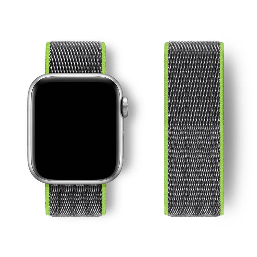 Sport Loop Strap for Apple Watch Band 40mm–49mm – Compatible with Series 3–10, SE & Ultra Adjustable Bracelet