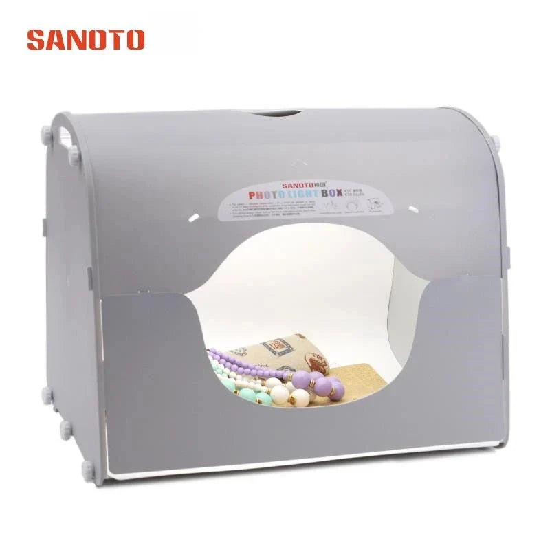 SANOTO LED Photograph Lightbox – Dimmable Photo Studio Softbox for Manicure & Tabletop Shooting