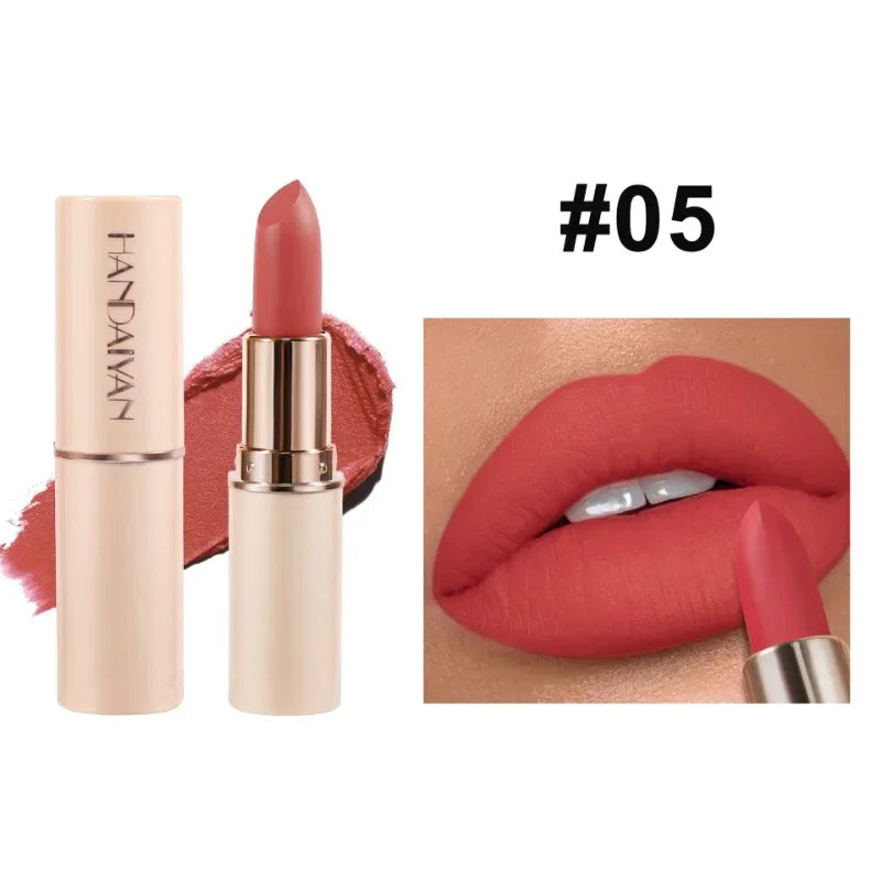 Deep Red Matte Lipstick – 8 Colors, Waterproof, Non-Stick Cup, Velvet Lip Balm, Dark Red Lipsticks for Easy Application