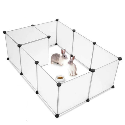 DIY Foldable Pet Playpen – Combined Cage Yard Fence for Dogs, Cats, Kittens, Rabbits, Guinea Pigs, Bunnies & Hedgehogs