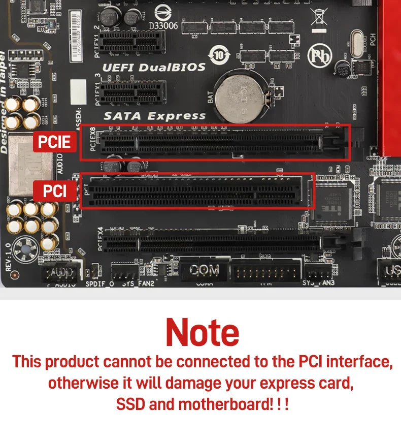 JEYI M.2 NVMe SSD to PCIe 4.0 x1 Adapter Card – 2280 PCI-E Gen4 16Gbps Expansion for Desktop PC