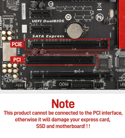 JEYI M.2 NVMe SSD to PCIe 4.0 x1 Adapter Card – 2280 PCI-E Gen4 16Gbps Expansion for Desktop PC