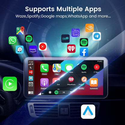 Carlinkit Wired/Wireless CarPlay and Android Auto Dongle – Mirror for Modifying Android Screen, Compatible with iOS 14 and 15