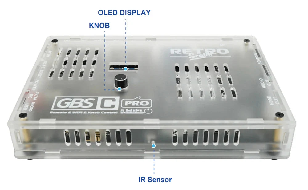RetroScaler GBSC Pro – SCART/RGBS/YPbPr/VGA to HDMI Video Audio Converter for Retro Consoles